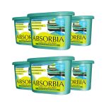 Absorbia Moisture Absorber | Classic Pack of 6 (600ml Each) | Moisture Absorber for Wardrobe | Dehumidifier for Room Moisture | Air Freshener for Room, Toilet | Compact Size | Moisture Absorbers