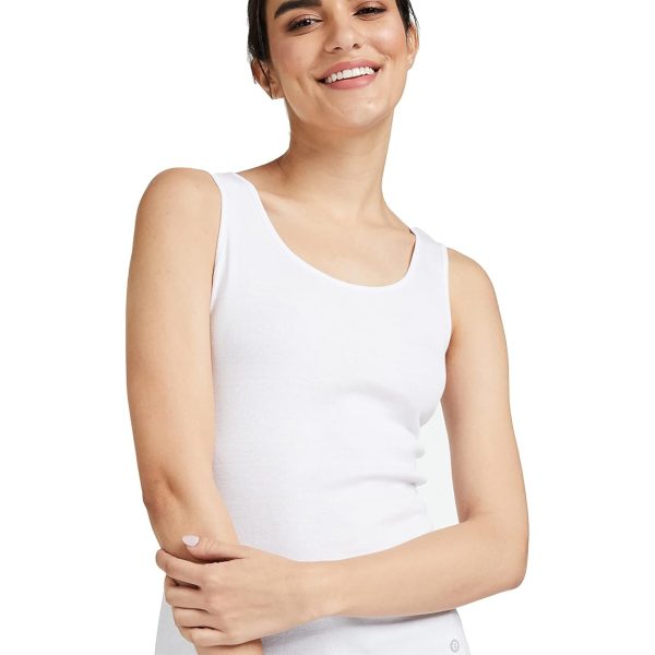 Enamor Women's Cotton Regular Fit Fabulous Inners E025 Stay New Tank Top