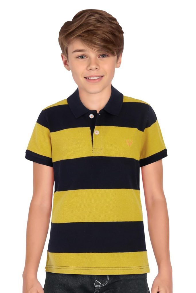 Allen Solly Boy's Cotton Regular Fit Polo T-Shirt