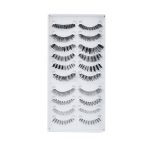 FOK Soft Natural Black Thick Long False Eyelashes (STYLE 2)