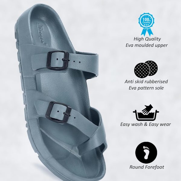 PARAGON EVK3408G Men Casual Sliders | Stylish Trendy Lightweight Water Resistant Slides | Casual & Comfortable Slippers | Everyday Use