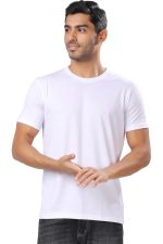 London Hills Solid Men's Round Neck Cotton Blend Half Sleeve Regular Fit T-Shirts