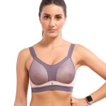 Enamor Women's Polyester Blend Non-Wired Sports Workout Bra - Padded, Full Coverage, Y-Panel Provides Vertical Bounce Control, and No-Spill, No-Jiggle