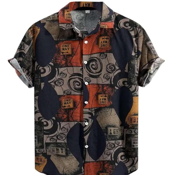 IndoPrimo Casual Shirt for Men || Shirt for Men || Men Poly Cotton Stylish Shirt || Men Printed Shirt || Men Shirt Half Sleeve - Prime