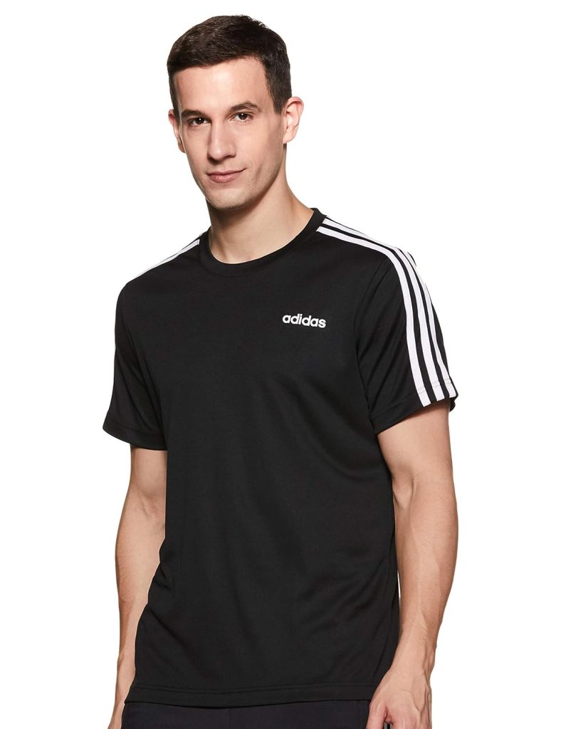 adidas Men's Striped Fitted T-Shirt