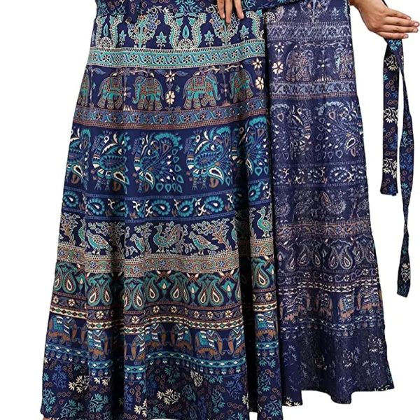Sahaj Paridhan Jaipuri Print Cotton Wrapskirt