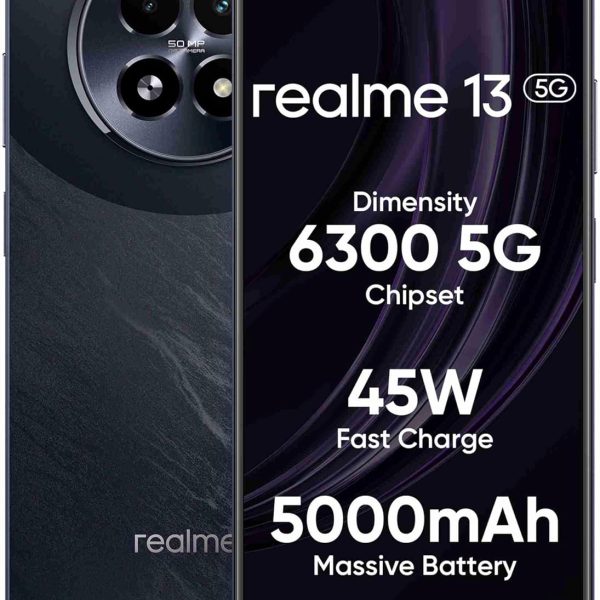 realme 13 5G (Dark Purple, 8GB RAM, 256GB Storage) | Expandable Upto 2TB | Up to 18GB Dynamic RAM | 50MP AI Dual Camera | 6.72" AMOLED Display | 45W Ultra Charging | Dimensity 6300 Processor