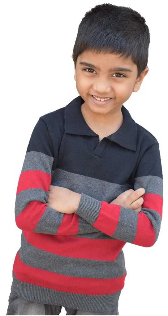 PurpleFly Boys' T-Shirt (PF-Boys_t-shirts-Coller_Multicolored_4-5 Years)