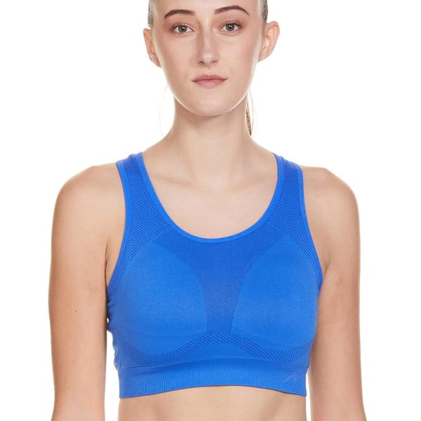 Amazon Brand - Symactive Women's Polyester Blend Lightly Padded Wire Free Sports Bra