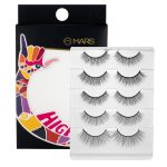 MARS HIGHLASH False Eyelashes for Women Set of 5 | Natural Look for Regular Use | Reusable | Lightweight | Comfortable & Easy to Use | Invisible Band (03-Natural-Dramatic)