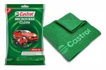 Castrol Microfibre Cloth for Cleaning | 400 GSM Thick Lint & Streak-Free Multipurpose and Reusable Cloth | High Water Absorption and Retention for Effortless Cleaning (Pack of 1, 40x40cm)