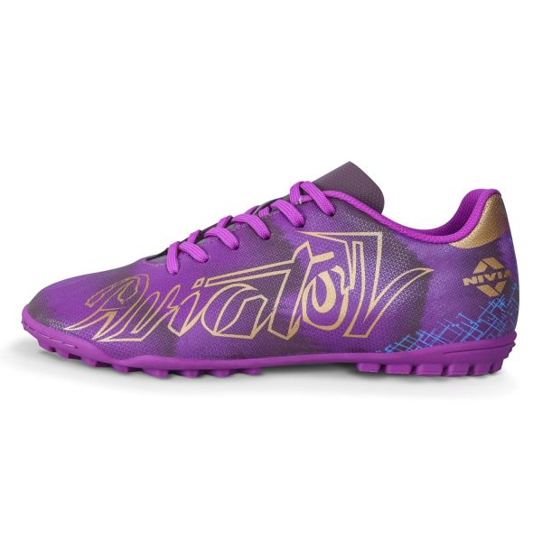Nivia Aviator 3.0 Turf Shoe for Men with PVC Synthetic Leather and Die Cut Lightweight Insole Provides More Comfort and Grip, High Shear Strength TPU Sole