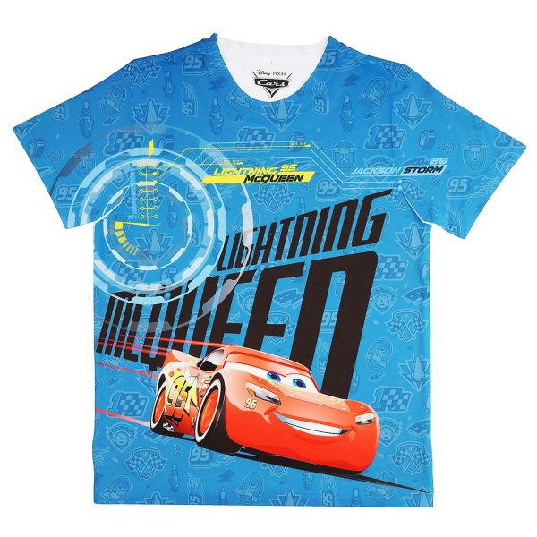 Cars by Wear Your Mind Boy's Regular Fit T-Shirt