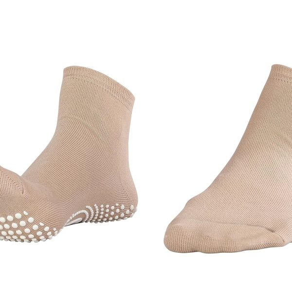 NOFALL Ankle Length Cotton Socks for Men & Women, Ideal for Walking, Jogging, Yoga, Office and Home, Suitable for Daily Use (Pack of 2)