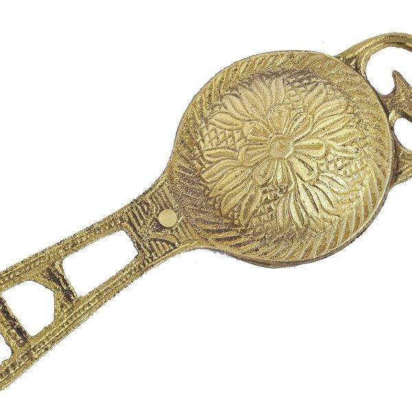 RealCraft; INSPIRING LIFES Brass kajal Pati Storage Unit - Pack of 1, Gold, 12 x 3 x 2 Centimeters