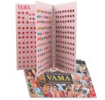 VAMA Forehead Sticker kumkum Gold & White Stone Multicolour Bindi Booklet for Women & Girls (Stone Bindi Book - 376 bindis)