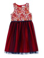 A.T.U.N. (ALL THINGS UBER NICE) Girls Embroidered Skater Knee Length Party Dress for Girls