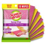 Scotch-Brite ,Multi-purpose , Easy to use kitchen cleaning Sponge Wipe (10 -Pieces)