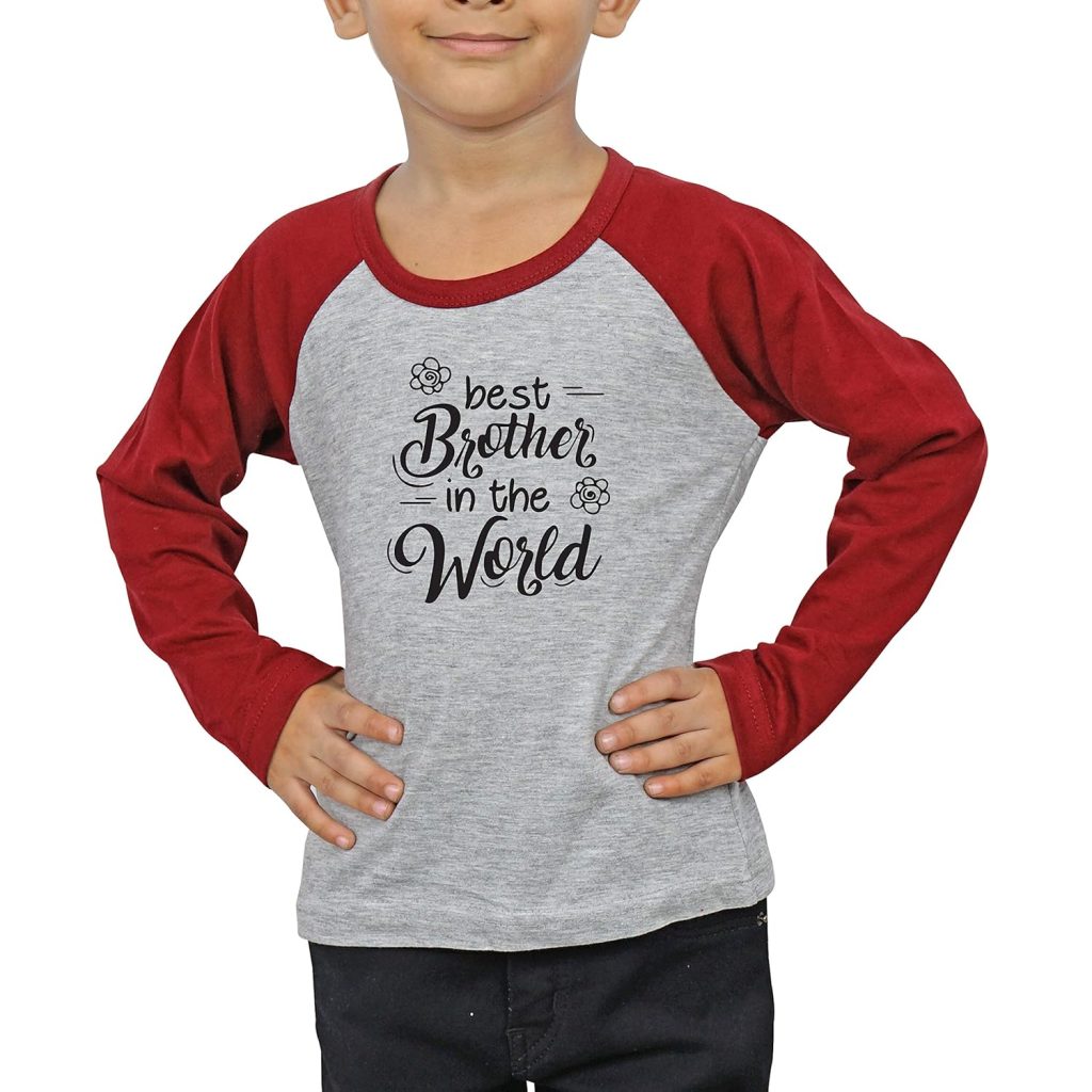 FADE COLLECTION - Best Brother in The World Full Sleeves Cotton Kids T-Shirt
