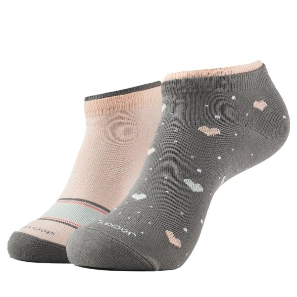 Jockey 7480 Women's Compact Cotton Stretch Low Show Modern Socks with Stay Fresh Treatment (Pack of 2)
