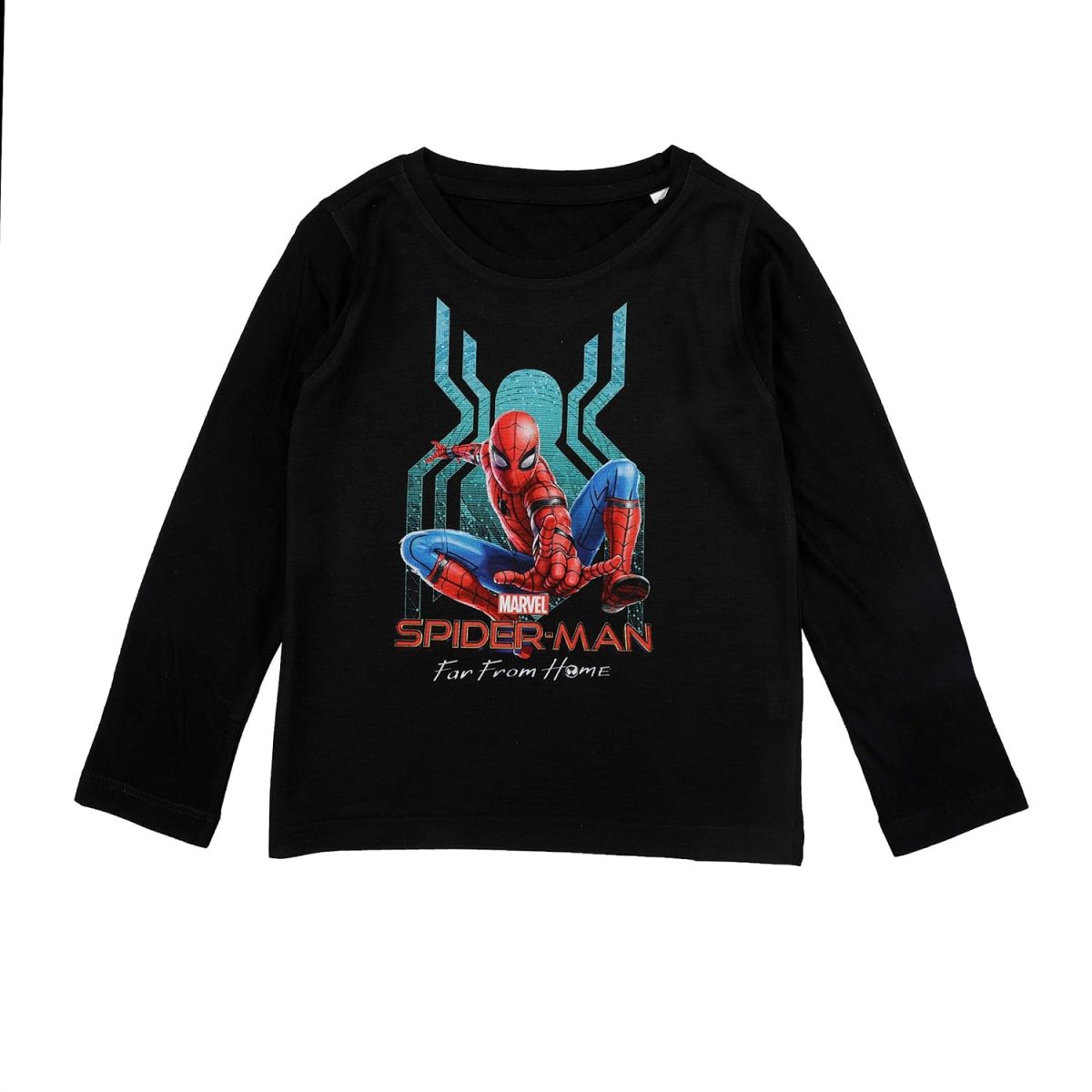 Marvel Spiderman by Wear Your Mind Boy's Regular Fit Long Sleeve Top