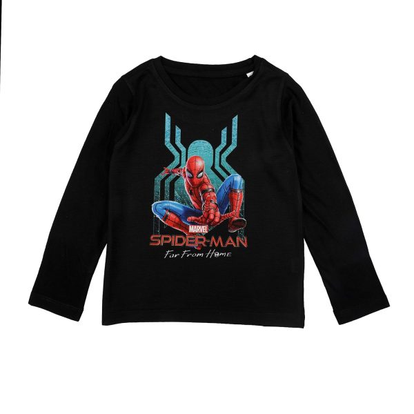 Marvel Spiderman by Wear Your Mind Boy's Regular Fit Long Sleeve Top