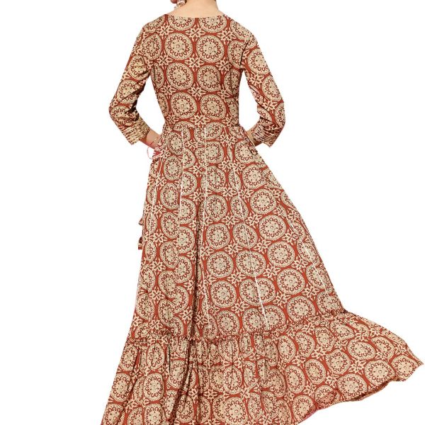 ishin Women's Cotton Relaxed Fit A Line Kurta