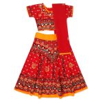 ANNA FASHION Girl's Cotton Lehenga Choli