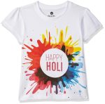 Cloth Theory Girl's Checkered Regular Fit T-Shirt