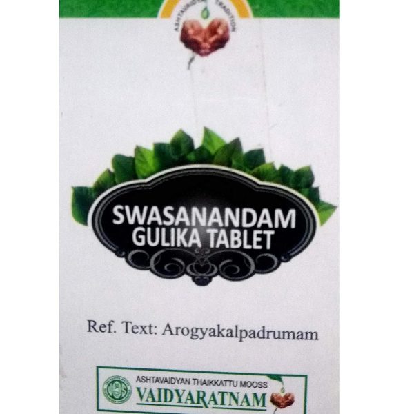 Ayupra Wellness Vaidyaratnam swasanandam gulika tablet 100 nos with free pachak methi
