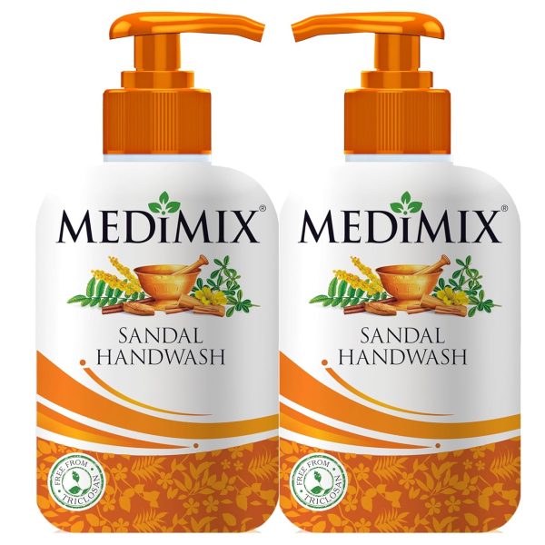 Medimix Sandal Liquid Handwash 500g Bottle (1 + 1 Combo Pack) | Ideal for Germ Protection, Soft & Moisturized Hands | Harsh Chemical-Free | Enriched with 18 Exotic Herbs