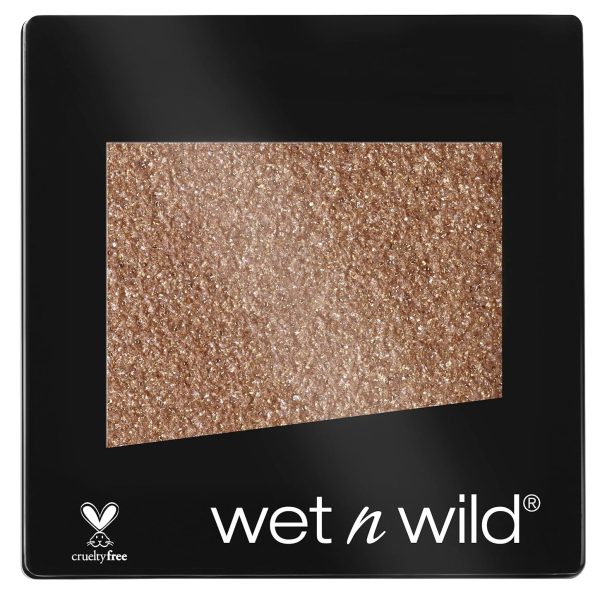 Wet n Wild, Color Icon Glitter Single Eyeshadow Powder, Shiny Single Eyeshadow With Hydrating Formula And Silky Texture, Professional Glitter For Makeup, Nudecomer-1.4G Shimmery Finish