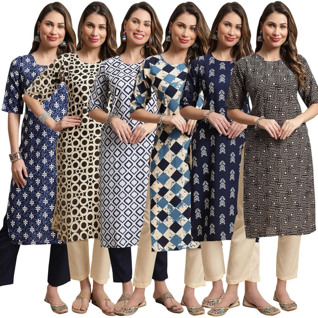 7Threads Kurti || Kurta for Women|| Kurta|| Women's Kurta|| Premium Kurti for Women||Kurti Pack of-6