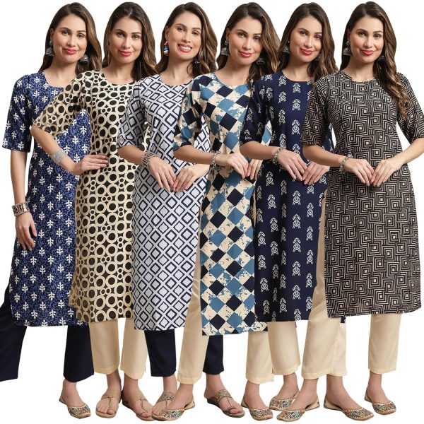 7Threads Kurti || Kurta for Women|| Kurta|| Women's Kurta|| Premium Kurti for Women||Kurti Pack of-6