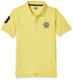 Amazon Brand - Jam & Honey T Shirts for Regular Fit Solid Print Polo | 100% Cotton Half Sleeves Boys Tshirt