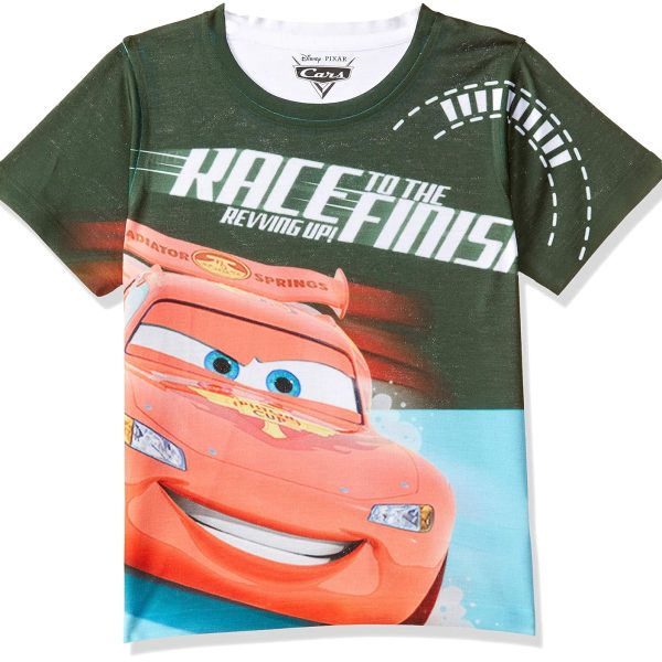 Cars by Wear Your Mind Boy's Regular Fit T-Shirt