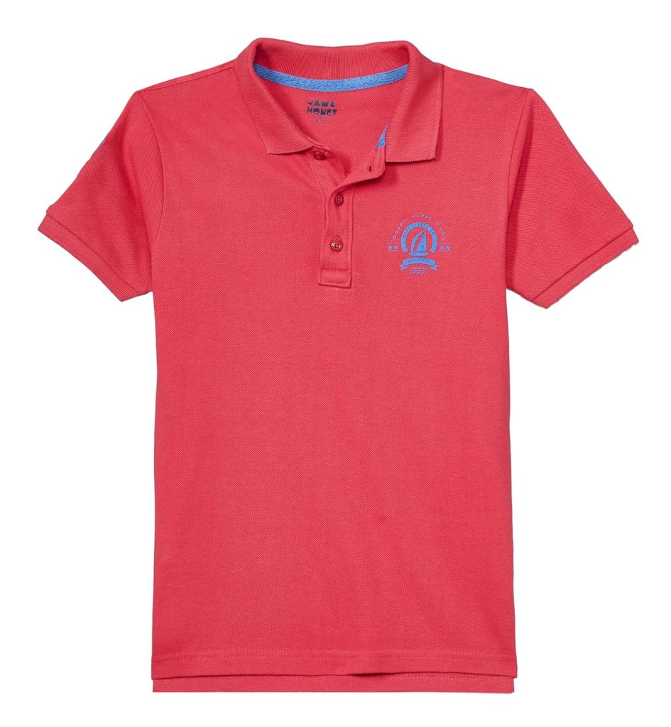 Amazon Brand - Jam & Honey Boy's Regular fit Polo