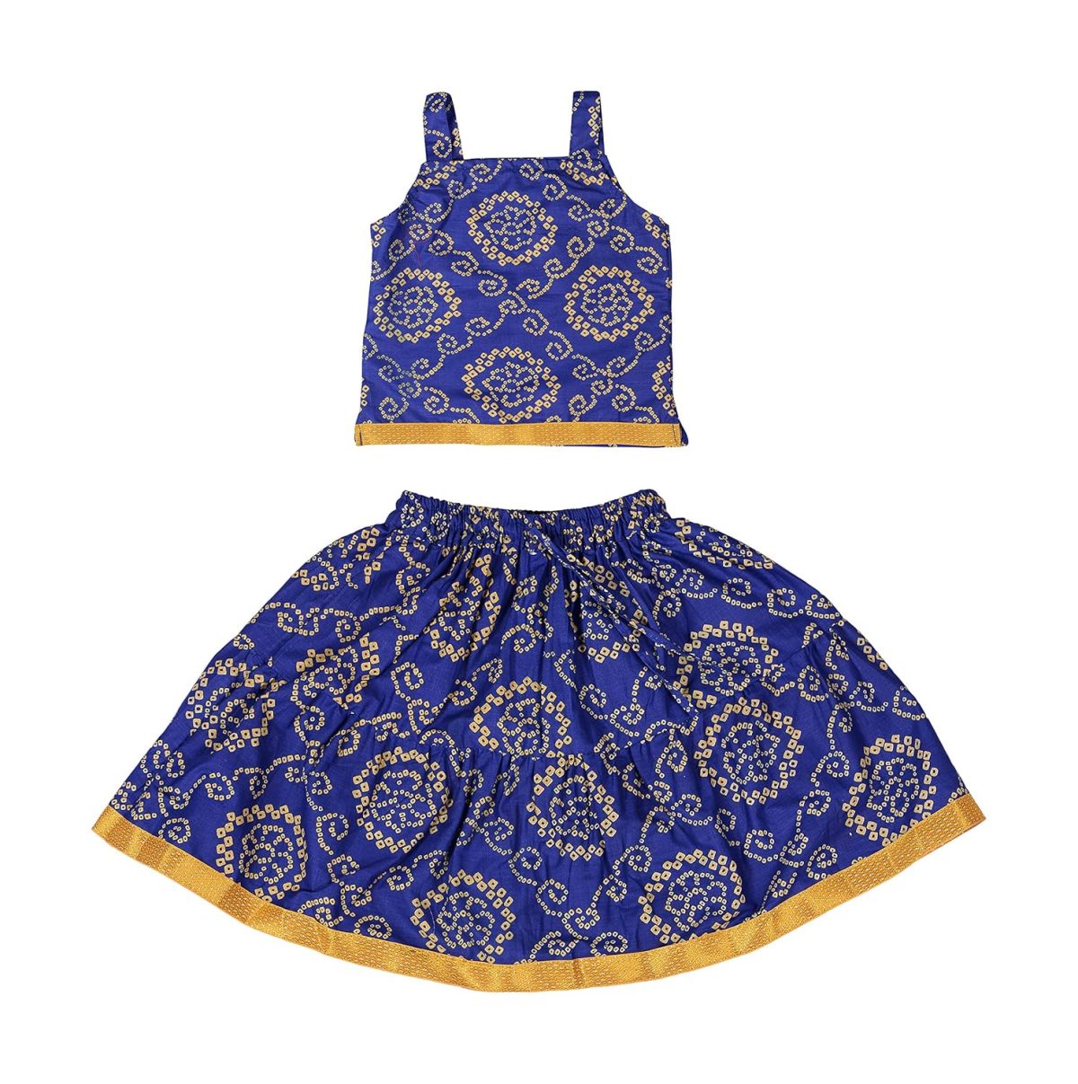DIAMO Girls' Cotton Lehenga Choli