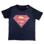 Superman by Wear Your Mind Boy's Plain Regular T-Shirt (WB.SM.BT020.3_Navy 8-9Y)