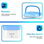 Small Portable Washing Machine, Mini Washer 9L High Capacity with 3 Modes Deep Cleaning for Underwear, Baby Clothes, or Small Items, Foldable Washing Machine for Apartments, Camping-White & Blue - Image 5