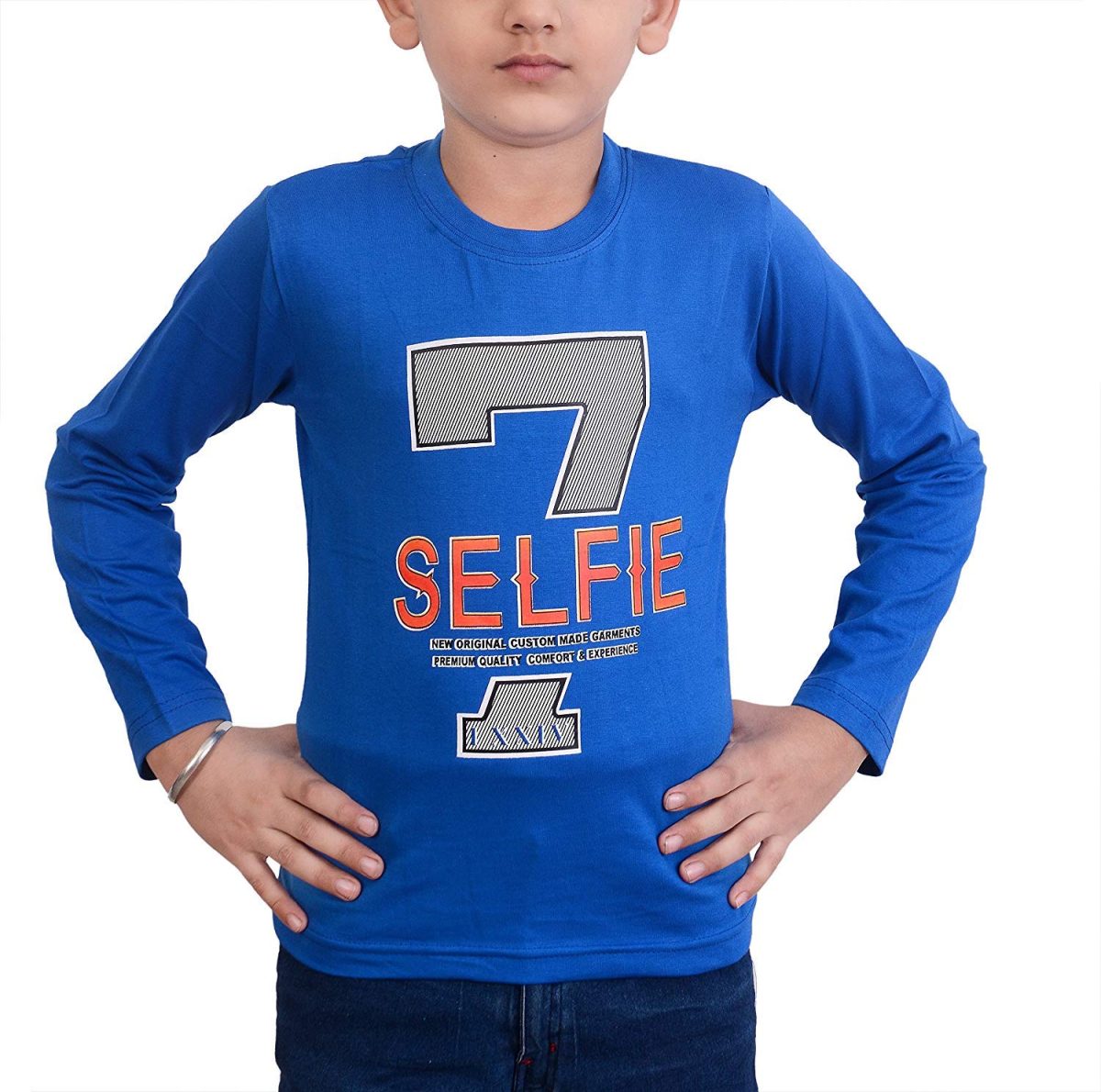Malvina Boy's Full Sleeve Cotton Tshirts for Kids (Pack of 6) (Multicolor, 1-2 Years) - Image 2