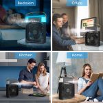 Enfogo 【12 YEARS WARRANTY】 Portable Air Conditioner Fan. This air fan features a 500 ml water tank, USB personal cooler, mini humidifier with 7 colors LED light, 3 timer options_Multicolor - Image 6