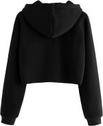 BELTLY Cute Crop Hoodie cat Women Sweatshirt Causal Stylish Latest Black Pink Lavender White Girl 499 599 Under - Image 2
