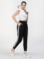 UZARUS Women's Joggers Stretchable Pants | Slim Fit Casual Joggers for Women | Straight Relaxed Fit | Gym Pants - Image 2
