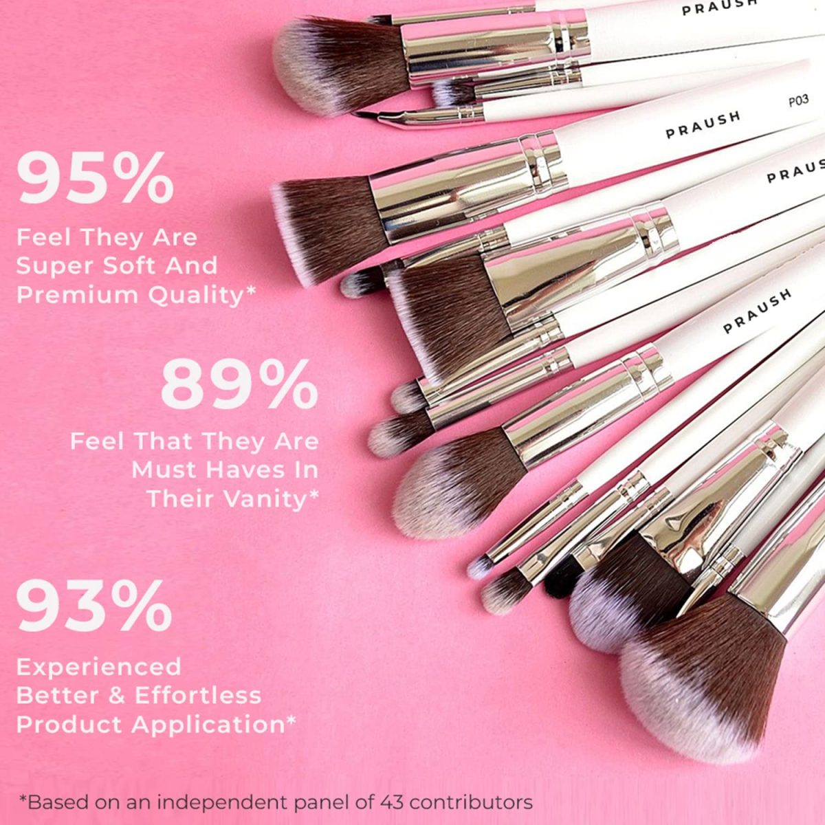 Praush P18 - Eyeshadow Application Flat Brush (Medium) - Image 4