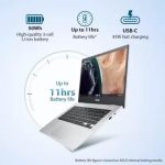 ASUS Chromebook Intel Celeron Dual Core N4500 - (4 GB/128 GB EMMC Storage/Chrome OS) CX1400CKA-EK0335 Chromebook (14 Inch, Transparent Silver, 1.47 Kg) - Image 5
