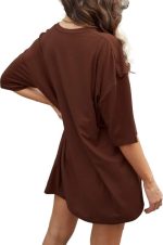 ABSOLUTE DEFENSE Oversize Tshirt Baggy for Women Girl Cotton Casual Stylish Latest Beige Maroon Lavender Pink Blue Black Brown Peach White 299 399 Under - Image 2