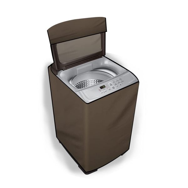Stylista Washing Machine Cover Compatible for Whirlpool 7.5 kg Fully-Automatic Top Load 360 Degree Bloomwash Pro H 7.5 Beige Color