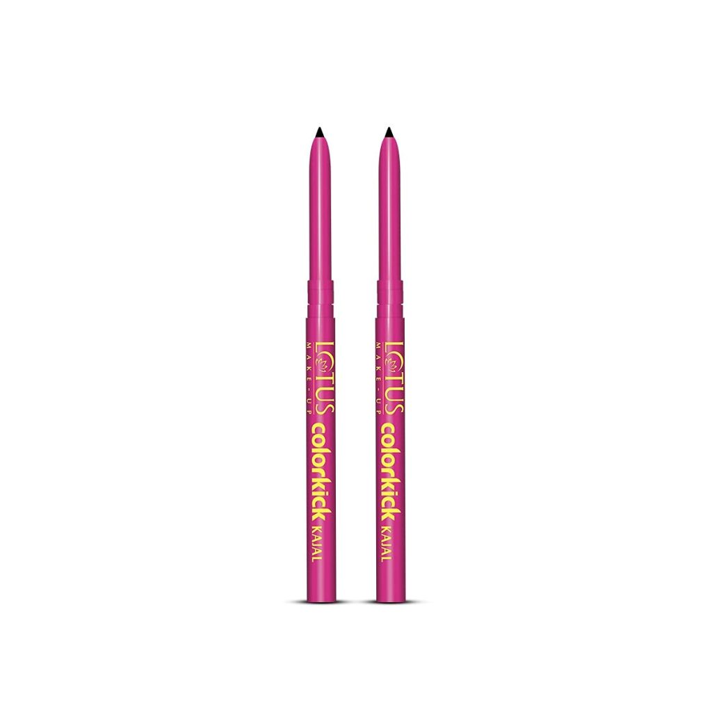 Lotus Makeup Colorkick Kajal Black,0.35g | Pack of 2,