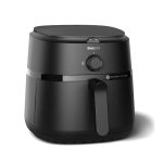 PHILIPS Air Fryer NA130/00, uses up to 90% less fat, 1700W, 6.2 Liter, with Rapid Air Technology (Black), Extra Large